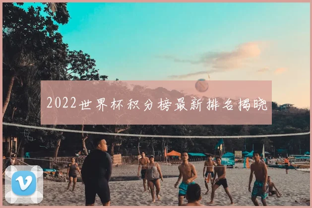 2022世界杯积分榜最新排名揭晓